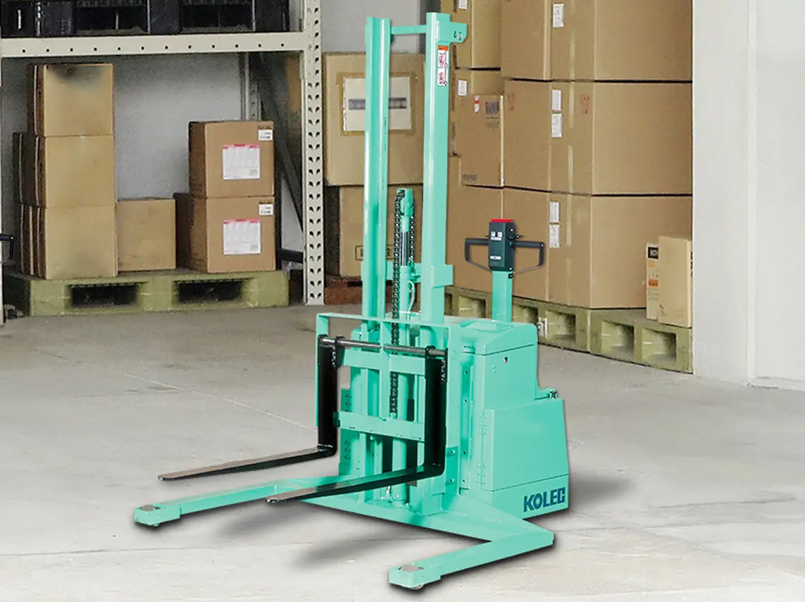 床面耐荷重に制限のある場所や階上作業に最適。両面パレットにも対応可能。