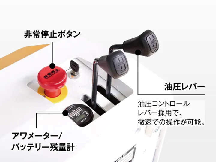 使いやすい手元集中操作