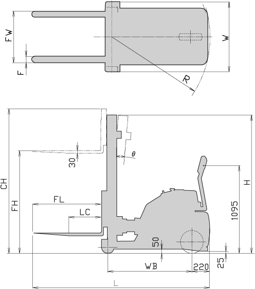 FX40S 寸法図