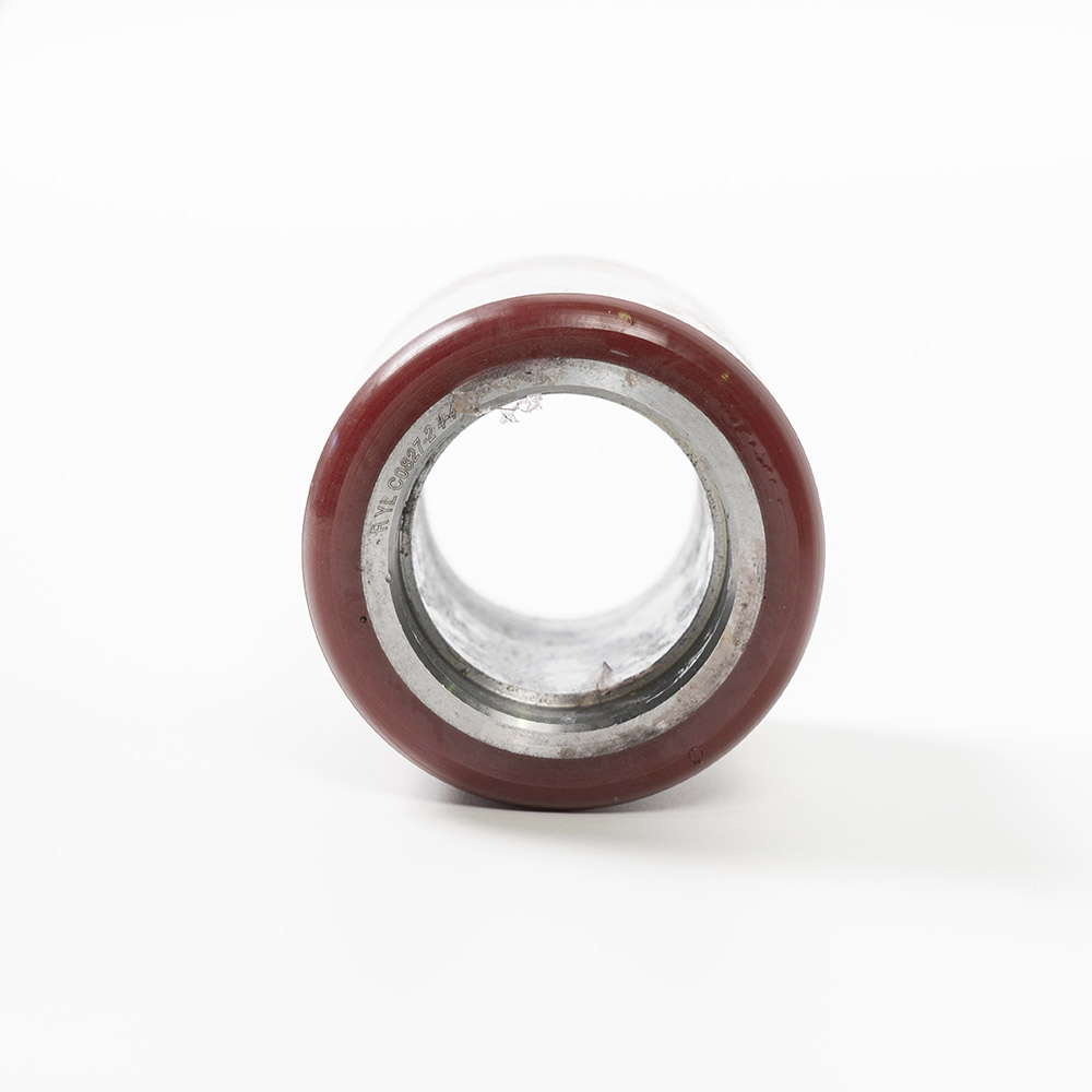 Steel core PU fork wheel 74*93
